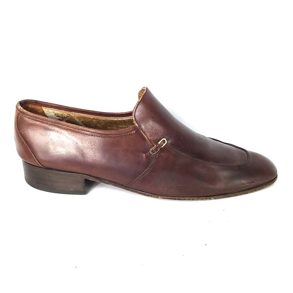 Bally men shoes size 10.5 brown leather - Picture 1 of 8